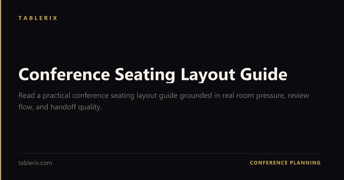 Conference Seating Layout Guide | Tablerix